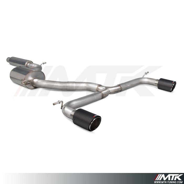 Catback avec silencieux intermediaire Volkswagen Golf MK7.5 GTi sans FAP
